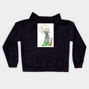 the keltic goddess Brighid Kids Hoodie